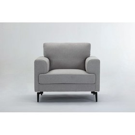 Acme Kyrene Chair, Light Gray Linen 56927