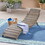 Lahaina Wood Foldable Chaise Lounge - Grey 57076-00GRY