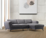 ACME Beckett Sectional Sofa in Gray Fabric 57155