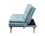 ACME Savilla Adjustable Sofa, Blue Linen & Oak Finish 57162