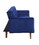 ACME Tanitha Adjustable Sofa, Blue Velvet & Natural Finish 57205