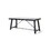 Homeros Solid Wood Top Metal Base Dining Table