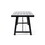Homeros Solid Wood Top Metal Base Dining Table