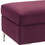 ACME Jaszira Ottoman, Burgundy Velvet 57335