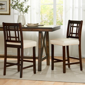 Counter Height Chair With 5Cm Cushion(Set Of 2) 57420.00BEI