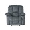 Luxurious Manual Recliner Chair in Silver with Skin-Friendly Fabric and Dual Cup Holders 57578.00STL