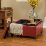 Mansfield Ottoman, Red 57736-00RED