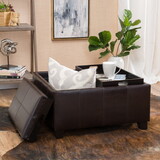 Mansfield Ottoman, Brown 57736-00