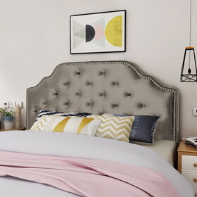 Queen&Full Sized Headboard 57877-00NVLTGRY