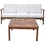 Perla 3 Seater Sofa And Table Set, Cream 58941-00L-M-RCRM-59098-00