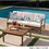 Perla 3 Seater Sofa And Table Set, Cream 58941-00L-M-RCRM-59098-00