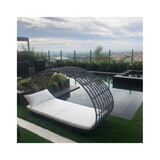 Outdoor Wicker Overhead Canopy Daybed Water Resistant Cushion 59004-00TALUGRY-59004-00BALUGR
