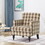 Harrison Tufted Club Chair 59082-00BRNCHK