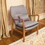 CLUB CHAIR, Wood Frame Club Chair, Grey 59135-00GRY