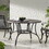 Outdoor Cast Aluminum Circular Dining Table, Bronze 59159-00