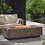 Aidan Retangle Iron Fire Pit - 50,000 Btu Tank Outside 59242-00WPBRN-50K