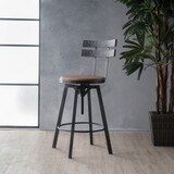 Metal Chair With Wooden Seat 59331.00