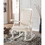 ACME Sharan Rocking Chair in Fabric & Antique White 59388
