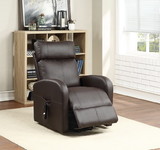 Acme Ricardo Recliner with Power Lift, Brown PU 59498