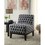 ACME Hinte Accent Chair in Dark Blue Chenille 59501