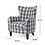 Armchair, White+Blue 59970-00BLUCHK
