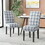 Dining Chair, Blue+Cream 60162-00DBLUPLD