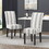 Dining Chair, Grey Stripe 60162-00GRYLNN