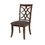 ACME Keenan Side Chair (Set-2) in Brown Microfiber & Dark Walnut 60257