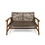 Hampton Wood + Wicker Loveseat 60396-00WTCMCA