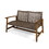 Hampton Wood + Wicker Loveseat 60396-00WTCMCA