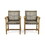 Hampton Wood And Wicker Dining Chair(Set Of 2) 60400.00