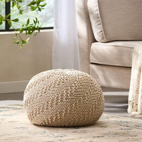 Hazel Pouf, Ivory 60495.00IVY