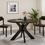 Sandee Dining Table, Round, Black