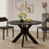 Sandee Dining Table, Round, Black