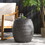 Outdoor Wicker 14.00" Patio Side Table 60746.00GRY