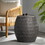 Outdoor Wicker 14.00" Patio Side Table 60746.00GRY