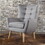 Club Chair, Grey 60751-00GRY