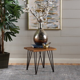 Zion Industrial Wood And Metal Accent Table 61003-00