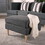 Ottoman, Dark Gray 61043-00ODGY