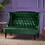 Loveseat, Emerald, Velvet