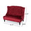 Loveseat, WINE RED, Velvet