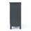 Firwood Mirror Finished Double Door Cabinet, Charcoal Grey 61189-00CCGRY