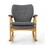 Mid-Century Fabric Rocking Chair 61211-00GRY
