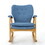 Mid-Century Fabric Rocking Chair 61211-00MBLU