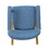 Mid-Century Fabric Rocking Chair 61211-00MBLU