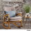 Mid-Century Fabric Rocking Chair 61211-00WHT