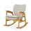 Mid-Century Fabric Rocking Chair 61211-00WHT