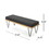 Bench, Charcoal grey, MDF