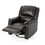 Brown PU Glider Recliner with Swivel, Manual Reclining Chair 61368-00PU