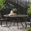 Outdoor Expandable Aluminum Dining Table, Hammered Bronze Finish 61394-00BRZ